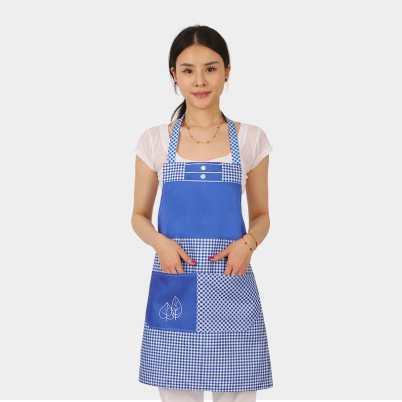 Poliesterska pregača bez rukava za odrasle, unisex, s otisnutim logom, crtani karirani dizajn, jedna veličina.