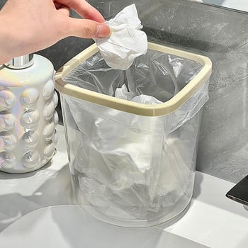 Stolna mini kanta za smeće, simpatičan mali spremnik za pohranu, bez poklopca, PET materijala, cilindričnog oblika