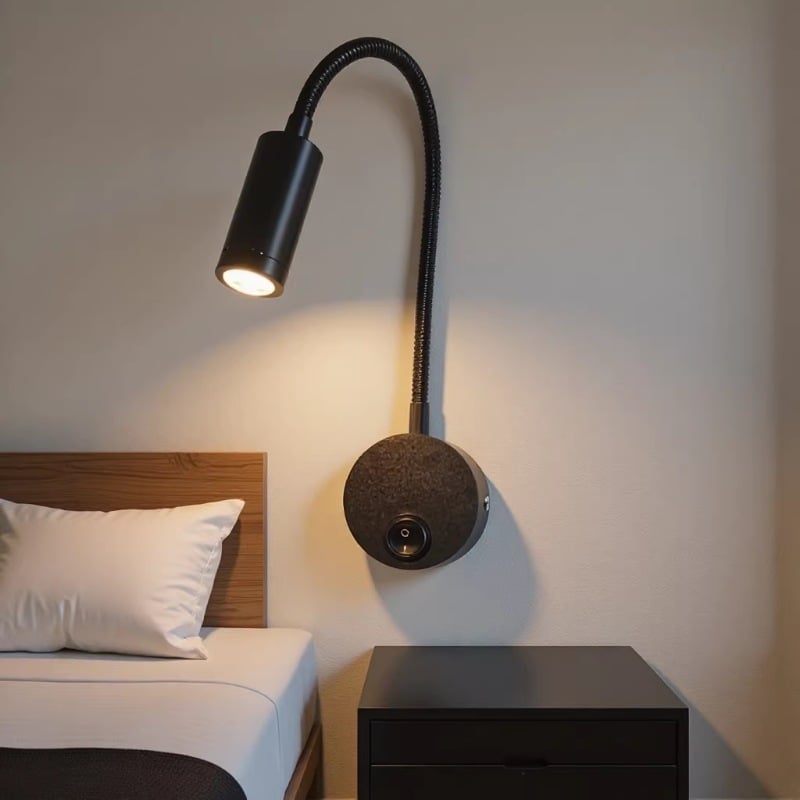 Zidno LED svjetlo s fleksibilnim cijevima, 1W/3W, rasvjeta za čitanje uz krevet u stanu, rasvjeta za pozadinsku zidnu sliku, minimalistički stil