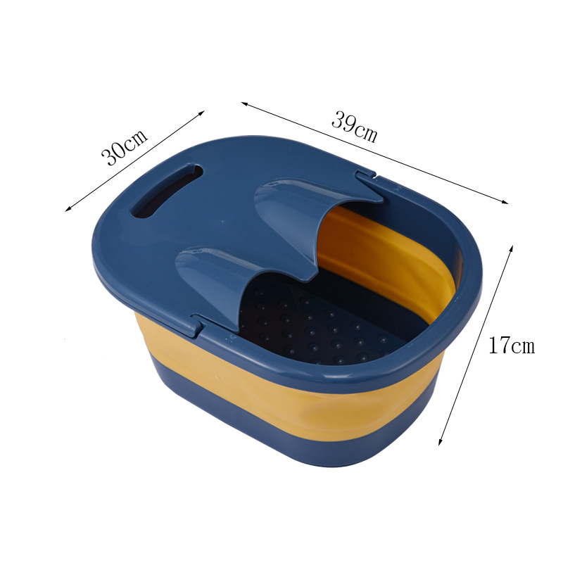 Cadă de picioare pliabilă din plastic cu masaj – dispozitiv portabil pentru uz casnic