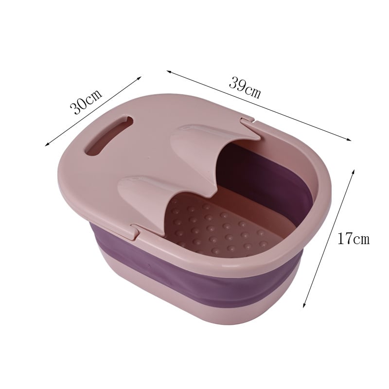 Cadă de picioare pliabilă din plastic cu masaj – dispozitiv portabil pentru uz casnic