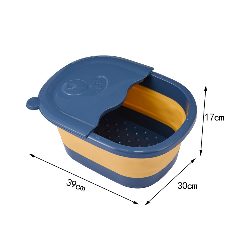 Cadă de picioare pliabilă din plastic cu masaj – dispozitiv portabil pentru uz casnic