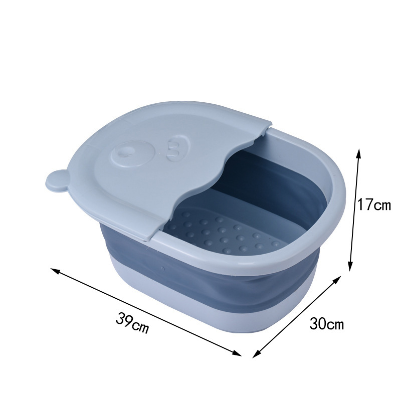 Cadă de picioare pliabilă din plastic cu masaj – dispozitiv portabil pentru uz casnic