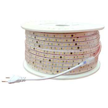 LED traka 220V bez drajvera, samoljepljiva, ultra jaka linearna kućna rasvjeta, 2835 LED, 120 LED/m, bez zavarivanja, fleksibilna traka, 3000K/4000K/6000K
