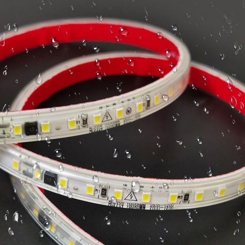 LED traka 220V bez drajvera, samoljepljiva, ultra jaka linearna kućna rasvjeta, 2835 LED, 120 LED/m, bez zavarivanja, fleksibilna traka, 3000K/4000K/6000K