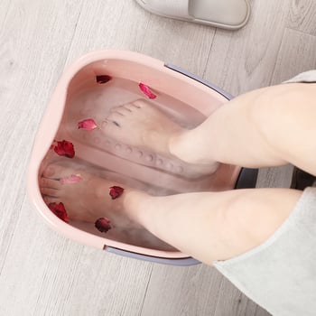 Găleată de picioare din plastic cu masaj pentru gambe – utilizare casnică