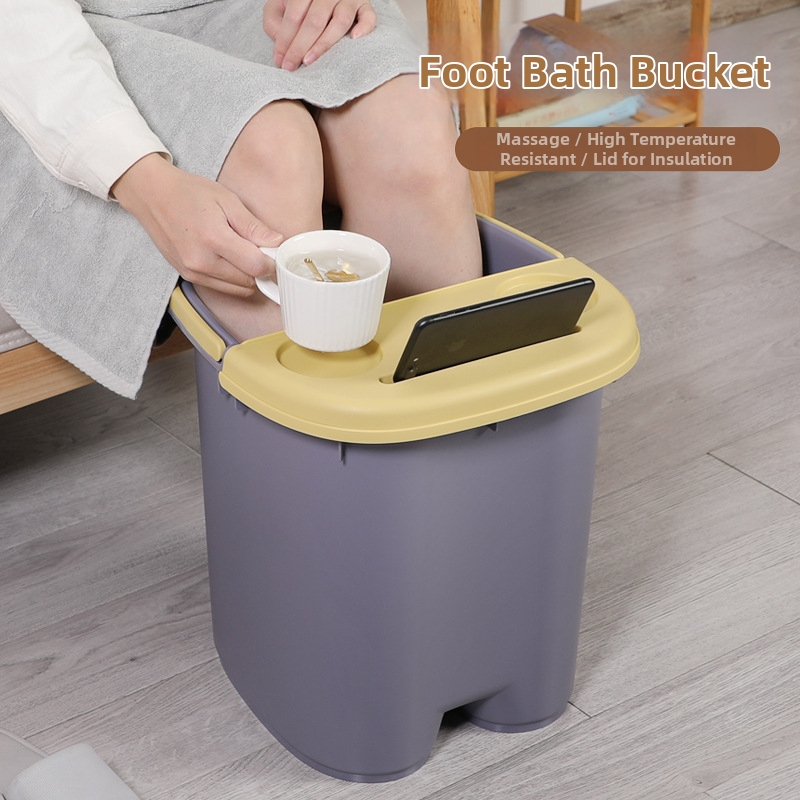 Găleată de picioare din plastic cu masaj pentru gambe – utilizare casnică
