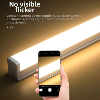 Integrovaná LED trubica, T5 ultra jasné denné svetlo, dlhý pás T8, domáci kompletný set s energeticky úsporným držiakom, 1,2 m