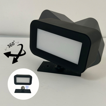 360° rotirajuća magnetska zidna i stolna lampa s nosačem, dodirna regulacija jačine svjetla, dvostrano osvjetljenje, USB