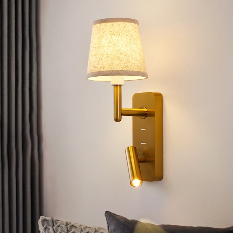 Stenska lampa za hotele i gostinjace — noćna lampa, zidni reflektor, lampa za čitanje, moderan minimalistički dizajn, lagani luksuz za spavaću sobu