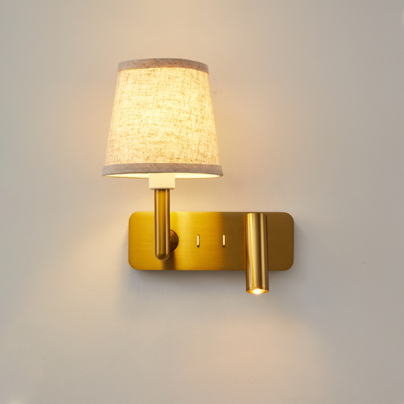 Stenska lampa za hotele i gostinjace — noćna lampa, zidni reflektor, lampa za čitanje, moderan minimalistički dizajn, lagani luksuz za spavaću sobu