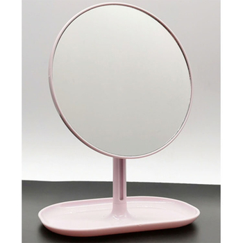 Oglindă de machiaj pentru birou, simplă și modernă, formă pătrată și rotundă, minimalistă, HD, oglindă compactă