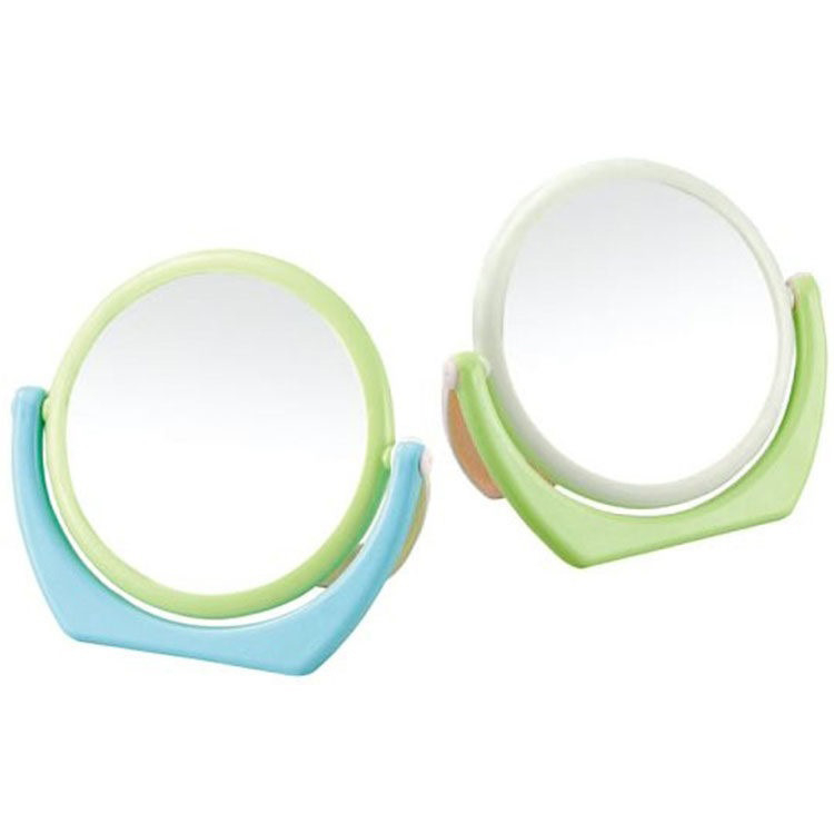 Oglindă de machiaj pentru birou, simplă și modernă, formă pătrată și rotundă, minimalistă, HD, oglindă compactă