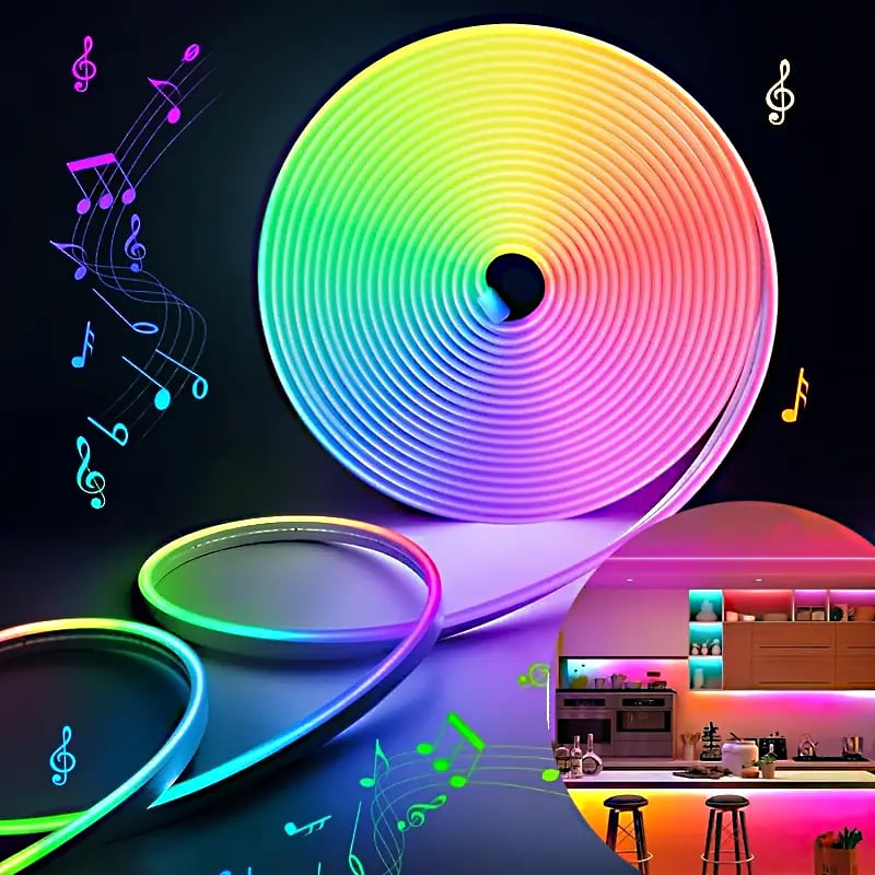 Fleksibilan RGB LED trak, 12V, cijeli roll 100 m, ambijentalno kućno osvjetljenje