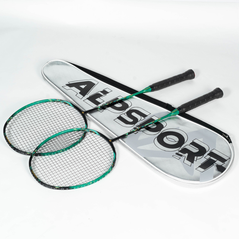 ALPSPORT Raketa za badminton Peacock – potpuno karbonska, za muškarce i žene, napredna konkurencija, 4U, T800, 305±5mm
