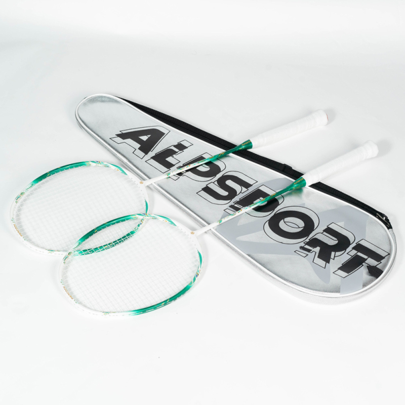 ALPSPORT Raketa za badminton Peacock – potpuno karbonska, za muškarce i žene, napredna konkurencija, 4U, T800, 305±5mm