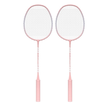 Set dvije badminton rakete s pjenastom drškom, izdržljive i elastične, za odrasle