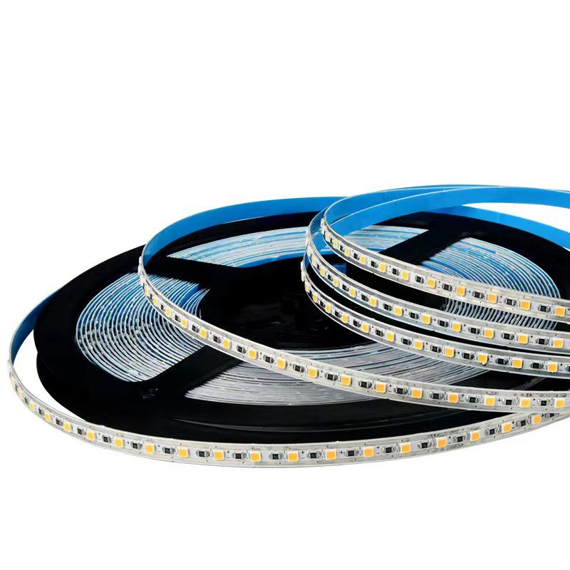 LED traka s golom pločom 2835, visoka svjetlost, 12V/220V, samopristajući aluminijski kanal za unutarnje osvjetljenje