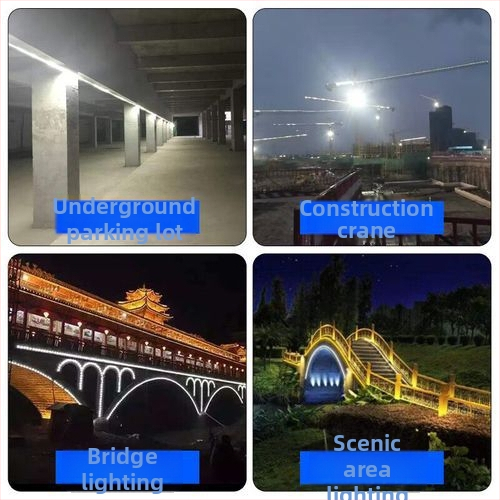 LED 220V visokoučinkovita vanjska vodootporna LED traka za arhitektonsko osvjetljenje, tunelske stropove i vanjske zidove, RGB boje