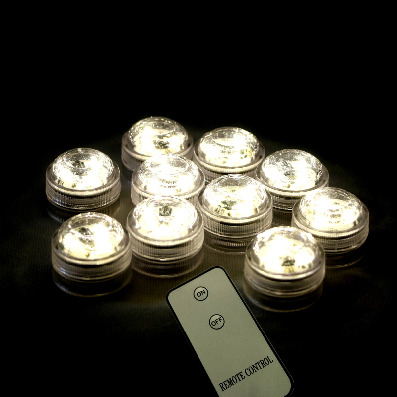 Daljinski upravljana podvodna LED svijećica, dijamantnog oblika, 3 LED, vodootporna za mali akvarij