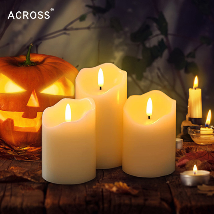 Parafinska svijeća u obliku metka za Halloween i svadbenu dekoraciju – romantična svjetlosna atmosfera