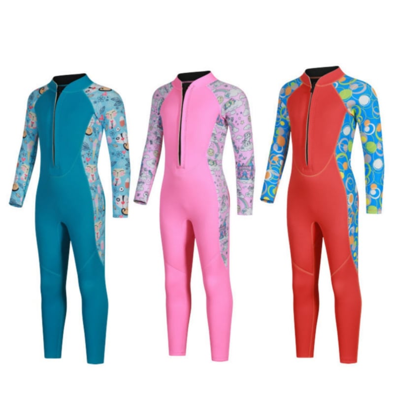 Dječji neopren 3 mm, dugi rukav, topao i izoliran za plivanje i ronjenje, unisex