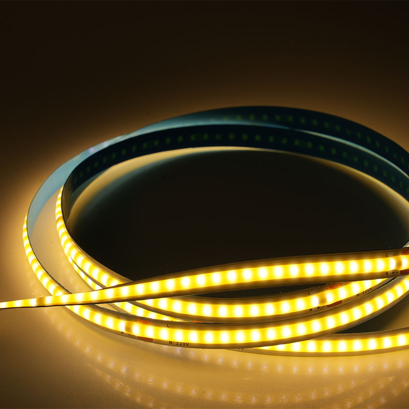 220V COB LED traka – vanjska vodootporna linijska svjetiljka za strop, samoljepljiva, 10W/m, IP65, 180° snop, CRI ≥90, 240 LED (2835)