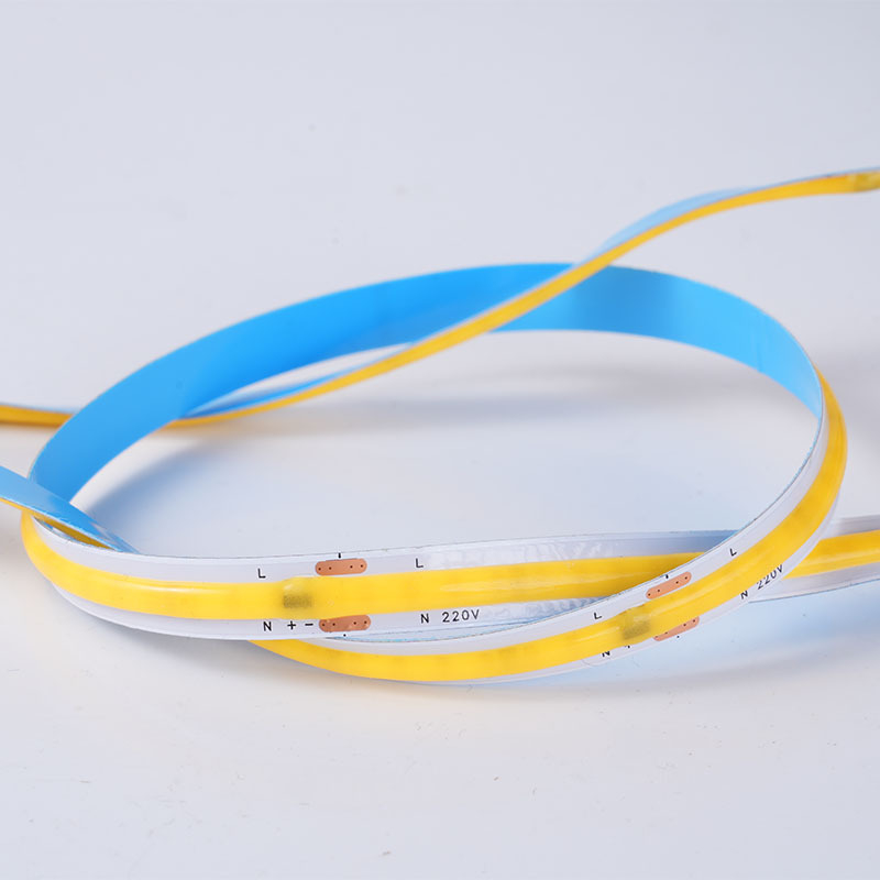 220V COB LED traka – vanjska vodootporna linijska svjetiljka za strop, samoljepljiva, 10W/m, IP65, 180° snop, CRI ≥90, 240 LED (2835)