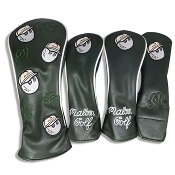 Set zaštitnih navlaka za golf palice: navlaka za putter, navlake za železne palice, No.1 navlaka za fairway wood, drveni navlaka