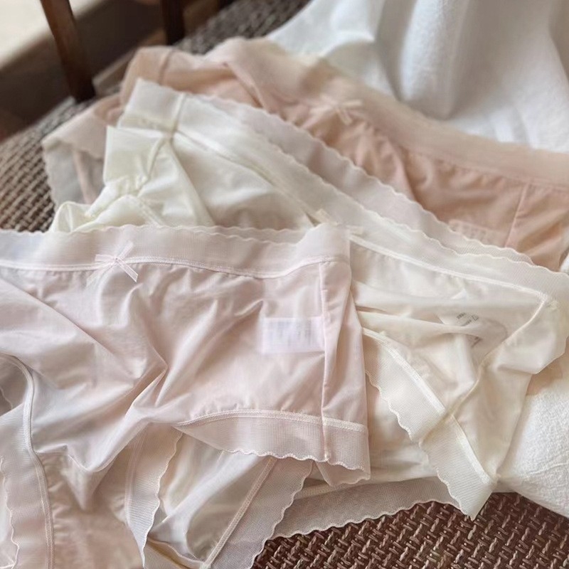 Ljetne tanke bezšivne gaćice od Ice Silk, prozračske, brzo se suše, jednofarbne ženske bikini gaćice