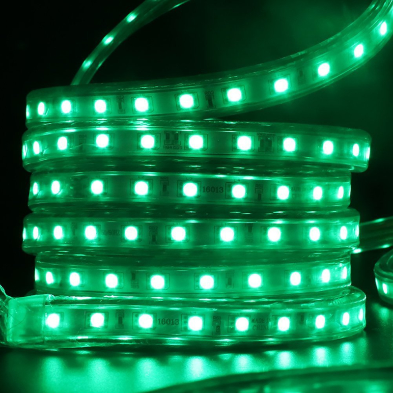 Vanjska LED traka 5050 RGB/monokromatska, 220V, vodootporna, fleksibilna, 60/120 LED, kut snopa 120°