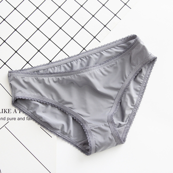 NJ267 Ženske gaćice od Ice Silk, trokutasti kroj, niska linija, seksi dizajn, jednobojne, ljetni stil