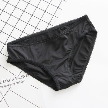NJ267 Ženske gaćice od Ice Silk, trokutasti kroj, niska linija, seksi dizajn, jednobojne, ljetni stil