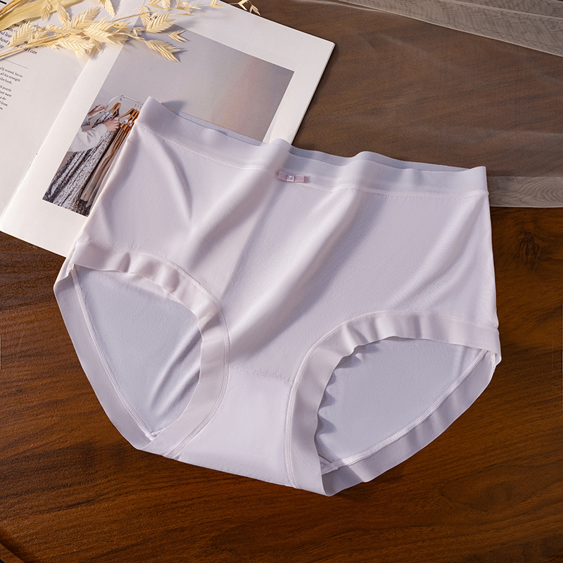 Plus veličina ženske gaćice sa srednjim pojasom, od ice silk materijala, lagane, prozračene, udobne, model 9500