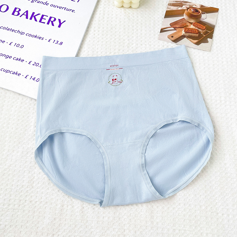 Plus-size ženske gaćice s visokim strukom, udobne i antibakterijske, potpuno pokriveno, koži prijateljni najlon s podstavom od mulberry svile