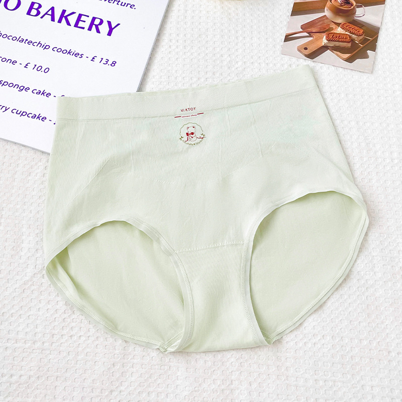 Plus-size ženske gaćice s visokim strukom, udobne i antibakterijske, potpuno pokriveno, koži prijateljni najlon s podstavom od mulberry svile