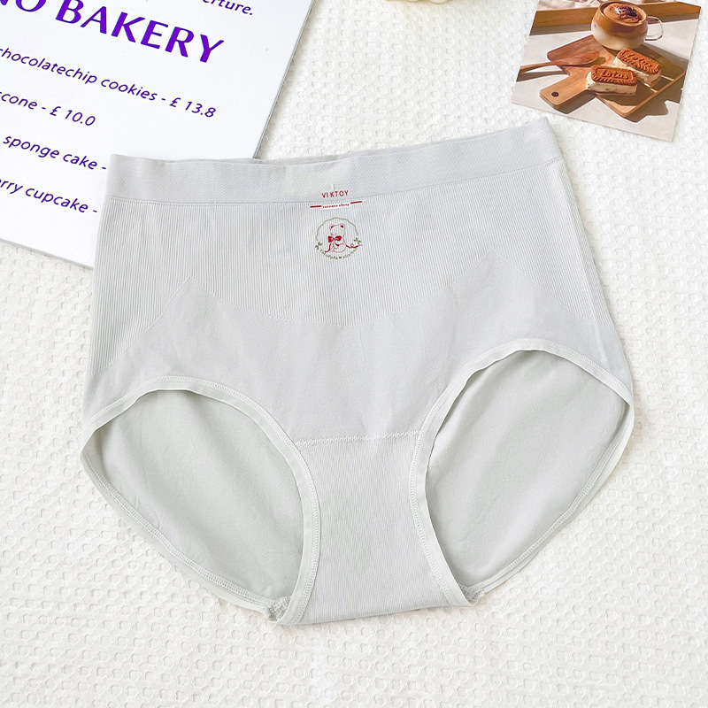 Plus-size ženske gaćice s visokim strukom, udobne i antibakterijske, potpuno pokriveno, koži prijateljni najlon s podstavom od mulberry svile