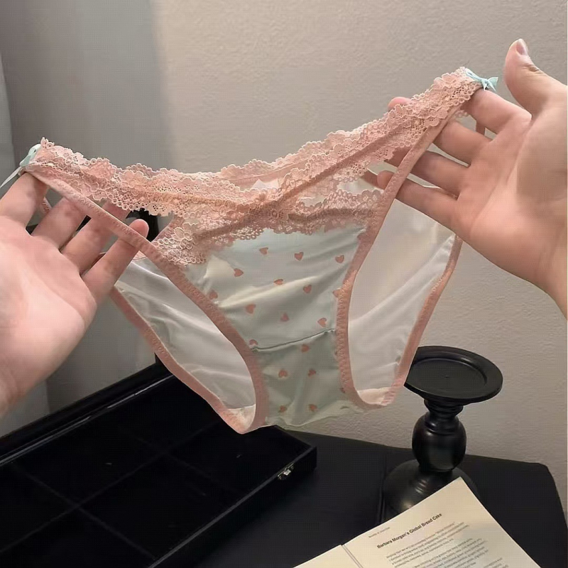 Pure Desire Ženske tangice od čipke i saten leopard uzorka, proziran izrez i krížni remeni