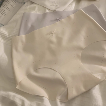 Ženske gaćice Ice Silk s pamukom u preponi, srednji porast, prozračne, antibakterijske