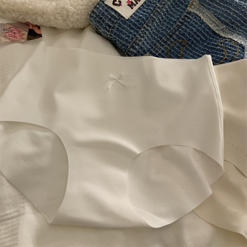 Ženske gaćice Ice Silk s pamukom u preponi, srednji porast, prozračne, antibakterijske