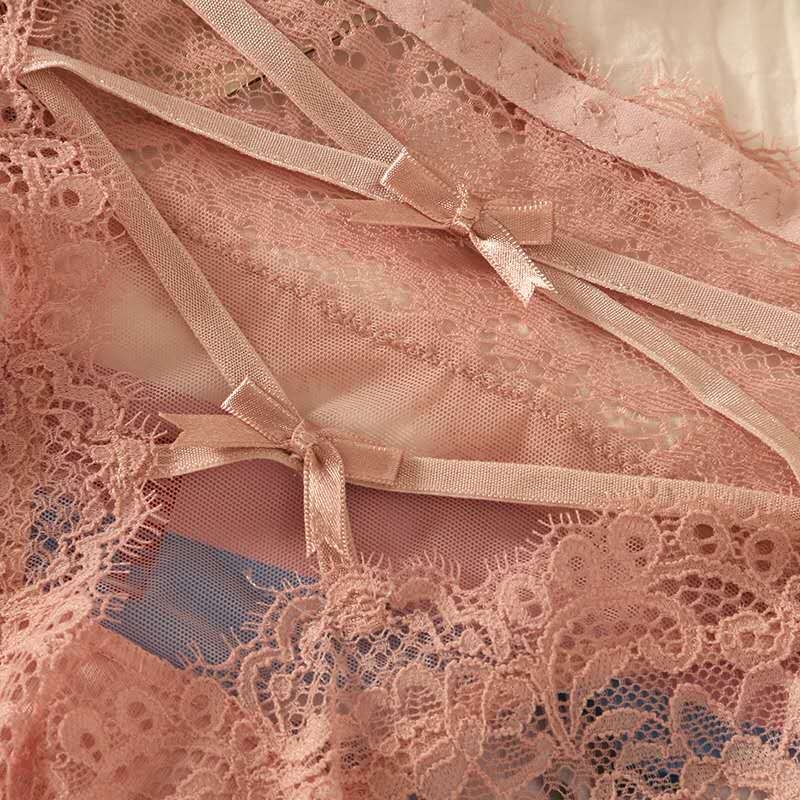 6865 Seksi čipkaste gaćice za žene s križnim izrezom, prozirne i tanke, niskog struka, udobne