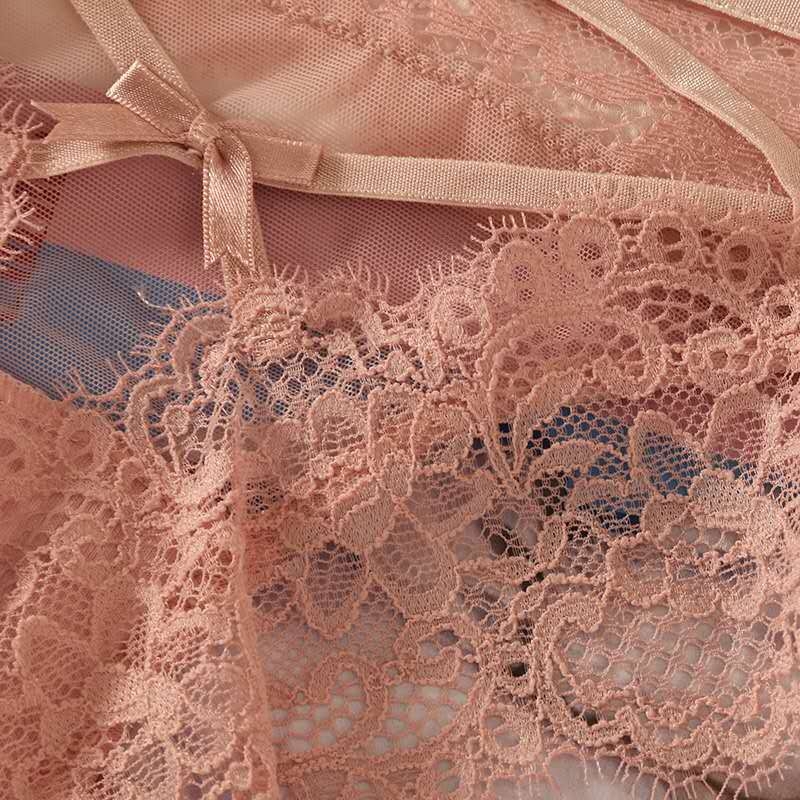 6865 Seksi čipkaste gaćice za žene s križnim izrezom, prozirne i tanke, niskog struka, udobne