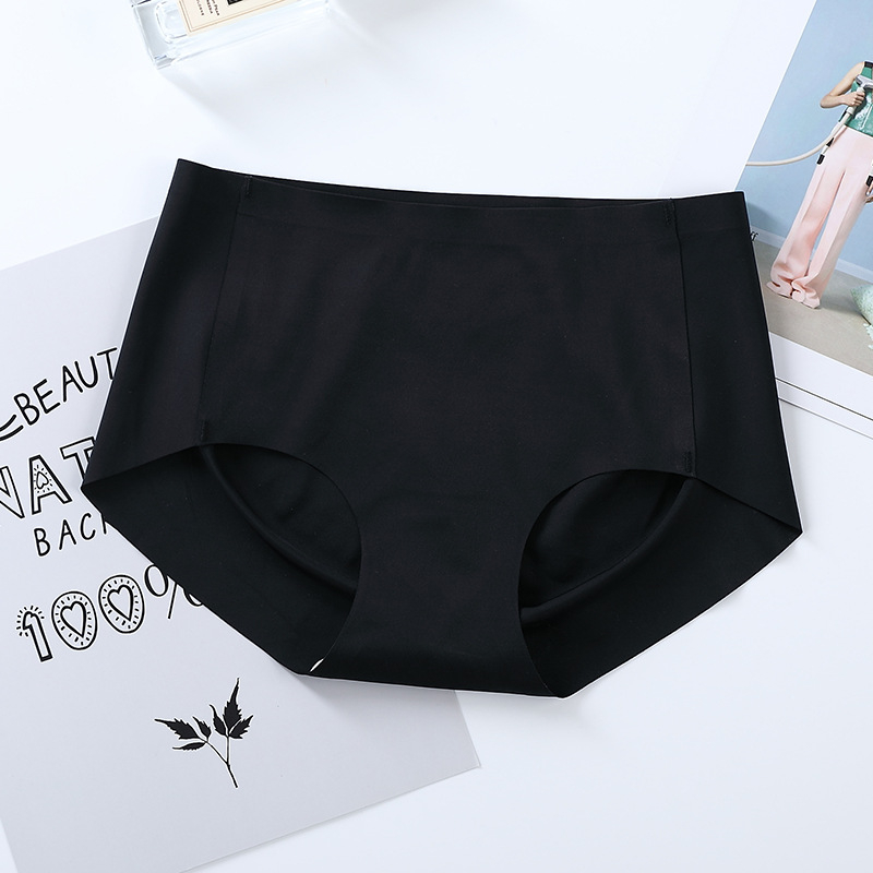Bešavne ženske gaćice od ice silk, japanskog stila bikini, s visokim strukom, velika veličina, brzo se suše