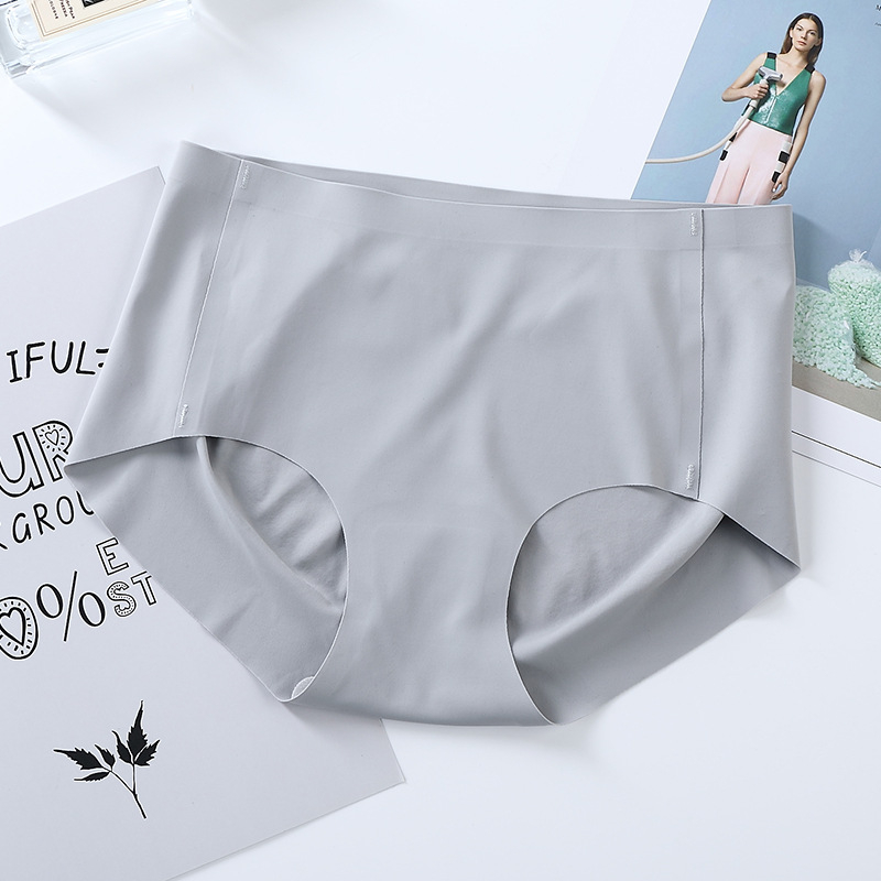 Bešavne ženske gaćice od ice silk, japanskog stila bikini, s visokim strukom, velika veličina, brzo se suše