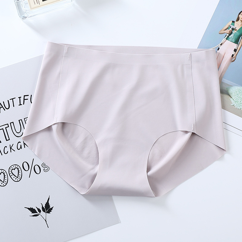 Bešavne ženske gaćice od ice silk, japanskog stila bikini, s visokim strukom, velika veličina, brzo se suše