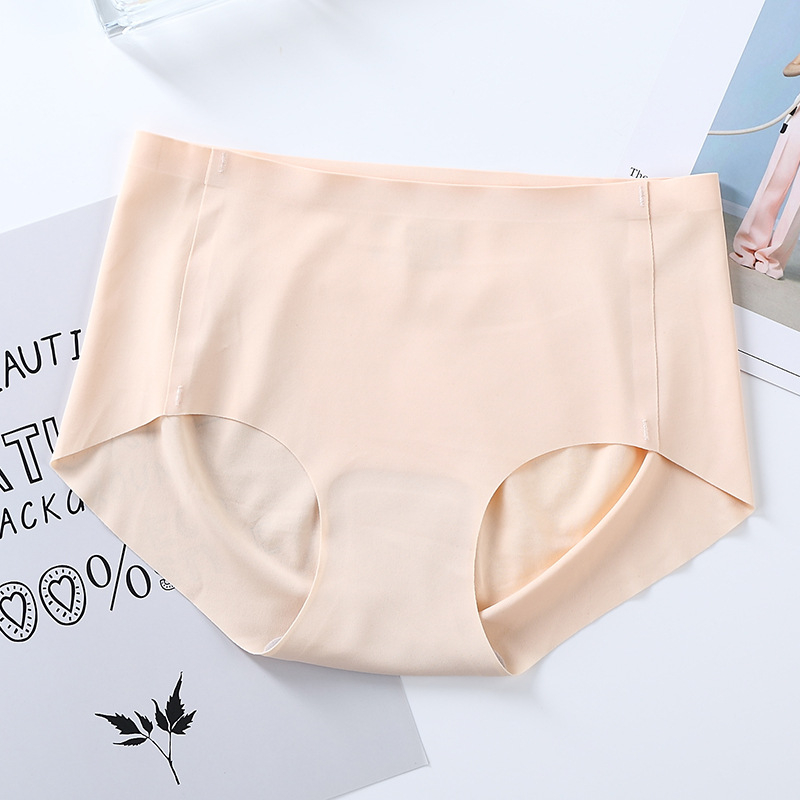 Bešavne ženske gaćice od ice silk, japanskog stila bikini, s visokim strukom, velika veličina, brzo se suše