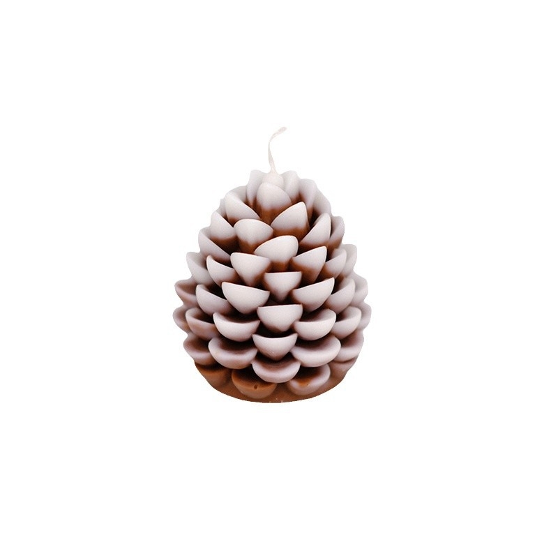 3D kalup za svijeću u obliku borove šišarke za DIY aromatične svijeće, božićna dekoracija, mini kalup
