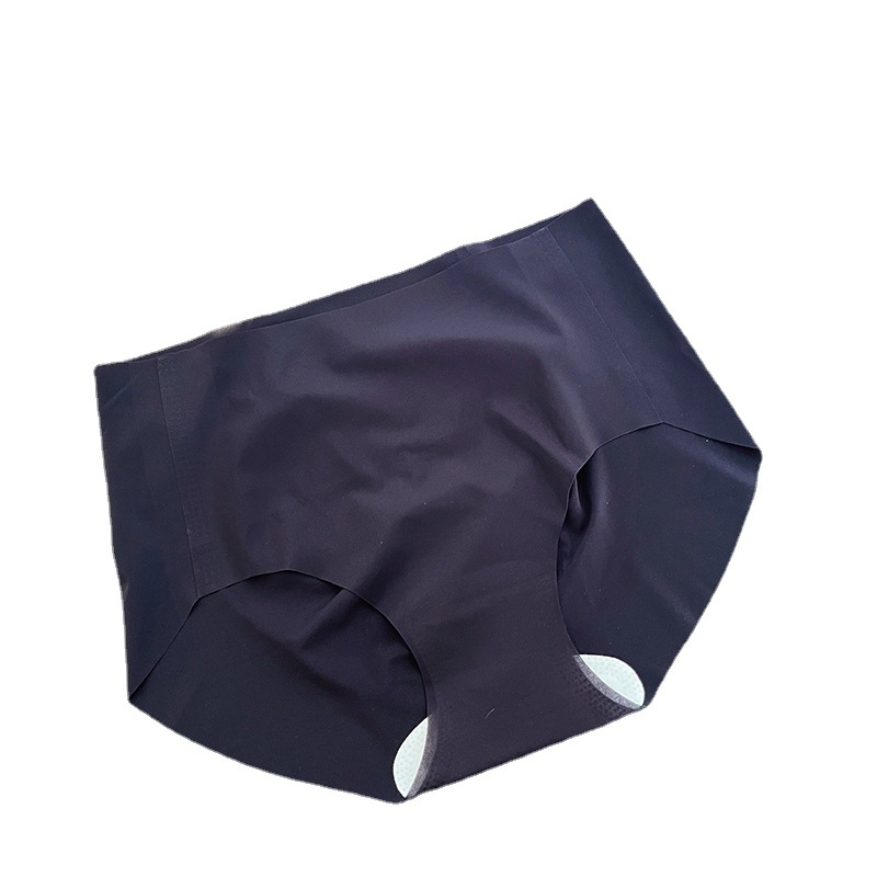 Bešavne ultra-tanke ženske gaćice od ice silk, 3D dizajn stražnjice, prirodan osjećaj, prozračne, srednji pojas, pamuk među krojem