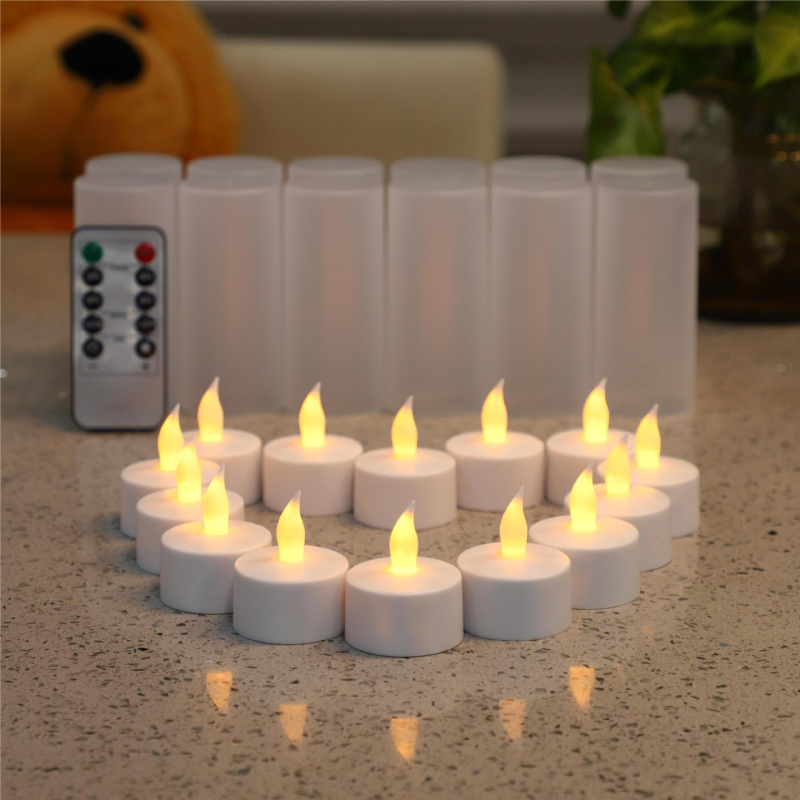 BSCI-certificirani proizvođač, punjiva LED tealight svijeća za ambijent i rođendanski dar