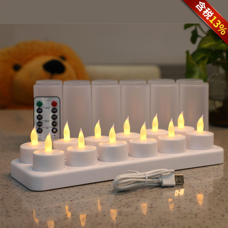 BSCI-certificirani proizvođač, punjiva LED tealight svijeća za ambijent i rođendanski dar